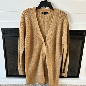 I. N. C. Gold Sequined Cardigan